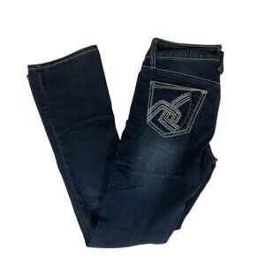 Hydraulic Womens jeans 7 Bootcut bedazzled YcK denim mid rise 32 waist